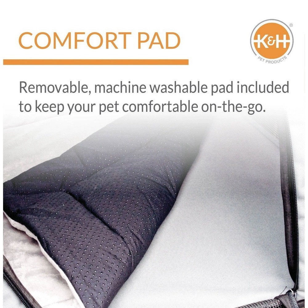 K&H Pet Products Enclosed Large Dog Car Seat, Travel Safety Carrier, Dog Travel - Picture 7 of 8